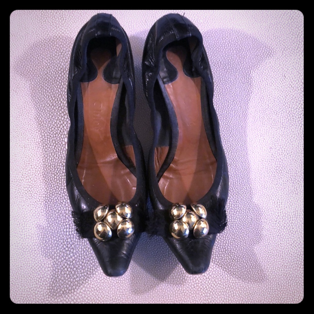Chloe stretchy back heel